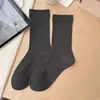 Calcetines grises de algodón puro para mujer, calcetines finos de media pantorrilla para verano, calcetines de color liso para primavera y otoño, calcetines de maternidad sin costuras 100% algodón