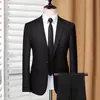 Terno Pequeno Masculino Estilo Coreano Luxo Leve Profissional de Negócios Vestido Casual Jaqueta Masculina Top Tendência Slim