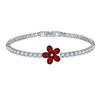 Versión coreana de joyería más vendida pulsera de estrella de cinco puntas de circón de diamante completo AAA pulsera de flor de cristal ventas directas de fábrica