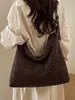 Bolsa de Mano Grande Tejida de Alta Gama para Mujer 2025 Nuevo Estilo Bolso de Hombro Versátil para el Trabajo, Bolso de Hombro Elegante y Sencillo