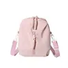 Bolsa pequena fofa para mulheres, modelo novo para meninas e estudantes, bolsa transversal portátil de grande capacidade, bolsa transparente estilo boneca soft da moda para meninas