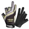 Guantes de pesca verano protección solar delgados calados tres dedos para exteriores pesca antideslizantes anti-pinchazos anti-enredos resistentes al desgaste guantes antiadherentes para cebo