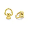 Anillo de diadema de latón Kimberly con cabeza de monje, anillo giratorio con cabeza de monje, tetina, ojo de tornillo para caja de uñas de crisantemo retro