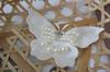 (solteiro) Flor Organza Borboleta Bordado Contas de Unhas Solúveis em Água Diamante Renda Adesivo de Rosto Decoração Vestido de Noiva Acessórios