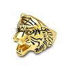 Anillo retro de cabeza de tigre de acero inoxidable Amazon dominante poderoso Rugido de tigre acero de titanio joyería de mano de llave para hombre