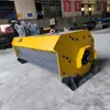 Máquina Exportadora de Excavación y Arado Rotatorio, Máquina Hidráulica para Deshierbe Tipo Eje con Ruedas, Equipo Triturador de Pasto para Excavadoras