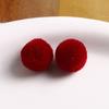 20mm otoño e invierno felpa colorida bola de alta elasticidad bola redonda diy hecho a mano joyería para la oreja accesorios para el cabello material hecho a mano mayoreo