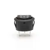Fornecimento Interruptor tipo barco oval interruptor basculante de três pinos e três posições interruptor tipo barco de alimentação elétrica de três pinos e três posições