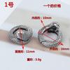 Hebilla Colgante Hebilla de Plata Esterlina 925 Collar con Hebilla Conectora Hebilla para Pulsera DIY Hebilla Grande de Resorte Accesorios de Plata Tailandesa Hebilla de Anillo