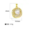 Pingente para Mulheres Estilo Pintura a Óleo Jardim de Monet Pingente Redondo de Flor para Mulheres Moda Elegante Simples Corrente para Clavícula Pingente Atacado