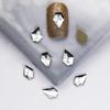 Pacote inteiro de 1440 peças atacado branco plana em forma especial diamante super brilhante pequena gota de chuva prego diamante jóias quadrado amor strass