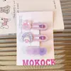 Presilhas de Cabelo Infantis para Meninas, Grampos para Meninas, Presilhas Bico de Pato para Franja Lateral, Presilhas de Desenho Animado que Não Danificam o Cabelo, Acessórios de Cabelo