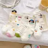 Calcetines de longitud media con estampado de cachorro de dibujos animados para mujer, otoño e invierno, lindos y modernos, perfectos para estudiantes, calcetines versátiles, venta al por mayor