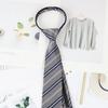 Corbata Rayada de Puntos Jk/Dk Estilo Preppy Estudiante Estilo Japonés Corbata Jk Cremallera Libre Jk Corbata Perezosa Venta al por Mayor