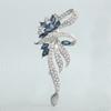 Broche de Lujo para Mujer con Flor de Jacaranda Morada y Pedrería, Pin Antiexposición, Elegante Accesorio para Traje, Al por Mayor