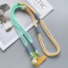 Nuevo Estilo Coreano Correa Larga Colorida para Teléfono Cruzado Correa de Bloqueo de Color Cordón Colgante Lindo para Mujeres