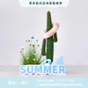 Cenário de Montagem de Evento com Tema de Verão Display de Loja em Shopping de Verão Decoração de Prancha de Surf Fundo de Decoração com Placa Kt