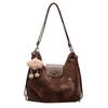 Bolso Tote Casual de Moda de Gran Capacidad para Mujer 2024 Invierno Nuevo Bolso de Hombro Retro Transfronterizo Mochila Multifuncional