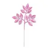 Recortes Dorados con Brillantina Navideña con 15 Hojas, Hojas Redondas Pequeñas con Brillantina Dorada para Decoraciones de Halloween, Carnaval y Navidad