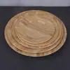 Sureste Asiático Vajilla de Melamina Platos de Melamina Imitación Madera Redondos Platillos para Tazas de Café Platos para Frutas Platos de Cena