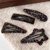 Corea del Sur Dongdaemun mismo estampado de leopardo retro clip BB clip para flequillo simple elegante moda clip lateral horquilla rota horquilla