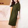 Algodón Rizo Escama de Pez Estilo Coreano Transfronterizo Vestido Nuevo Casual para Mujer Talla Grande Gordo mm Sudadera con Capucha Holgada