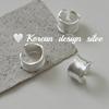 Coreia do Sul Dongdaemun Wide Edition Heavy Industry Ring S925 Sterling Silver Irregular Wire-drawing Anel de abertura Nicho Advanced Sense