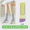 Calcetines de Cinco Dedos para Mujer, Calcetines Deportivos Profesionales Antideslizantes para Correr, de Compresión, hasta la Media Pantorrilla, Absorbentes de Sudor, Antiolor, Transpirables, para Yoga con Dedos Separados