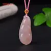 Flor de Melocotón Natural Donut Relleno Manzana Nube Auspiciosa Candado Colgante de Jade Anillo de Paz Colgante Suministro en Vivo Suministro de Comercio Exterior