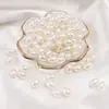 ABS Bege moagem de água destaque moldado imitação de pérola diy acessórios de joias pulseira feita à mão colar pingente grampo de cabelo