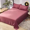 Sábana una pieza amigable con la piel cepillada doble individual para cuatro estaciones universal dormitorio estudiantil funda de almohada fábrica venta al por mayor