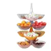 Plato de Frutas, Bandeja para Guardar Snacks, Plato de Frutas Plegable, Plato de Frutas Secas para Sala de Estar, Plato para Semillas y Dulces