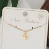 Collar Colgante de Estrella de Mar con Sentido de Diseño de Personalidad Transfronterizo Europeo y Americano para Mujer Celebridad de Internet Cadena para Clavícula Fría de Moda Disparo Callejero Concha