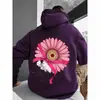 Sudadera con capucha transfronteriza Exportación Moda masculina Patrón de flores grandes Deseo Amazon Temu Uno