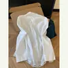 Camisa Blanca con Cuello Alto y Moño de Encaje para Mujer, Top Juvenil Elegante de Lujo de Alta Gama Primavera 2026