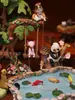 Jardinería de Micro-Paisaje Búho Tocón de Árbol Columpio Decoración Resina Suculenta Maceta Arreglo Floral