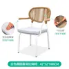 Mesa y Silla Nórdica de Exterior, Silla Individual, Impermeable y Resistente al Sol, Taburete de Diseño para Patio de Villa, Silla de Mimbre, Silla de Mimbre de Exterior