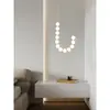 Lámpara de Araña Larga para Villa Loft Lujo Nórdico Creativo Luz para Escaleras Moderna Simple Luz LED Foco para Sala de Estar