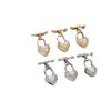 Chapado en color oro aplaudido de cobre de 14k Zircón con incrustaciones de oro real Amor Hebilla Ot Hebilla de conexión DIY Accesorios para pulsera collar hechos a mano