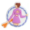 Nuevo estuche de teléfono deportivo broche pasador plano accesorio DIY decoración caricatura gimnasia PVC parche adhesivo suave
