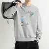Moletom casual e moderno com estampa de grafite criativo estilo americano, gola redonda, corte solto, unissex, para adolescentes e estudantes do ensino médio, inverno