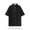 Camisa Polo Tendência Estilo Americano, Camiseta de Tricô Manga Curta, Nova Verão Modelagem Solta Marca Tendência Estilo Transfronteiriço Masculino