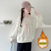 Sudadera para Niñas 2026 Otoño Nueva Moda Estilo Coreano Camiseta de Manga Larga para Niñas Mayores, Moderna Camiseta Básica Elegante Otoño-Invierno