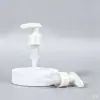 Cabezal de bomba cosmética con resorte externo, bomba con interruptor de superficie lisa, cabezal de bomba de PP para champú y loción al por mayor