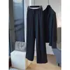Pantalones de Traje Grises para Mujer Nueva Colección Primavera y Otoño 2025 Pantalones de Commuter de Cintura Alta Ajustados con Caída Pierna Ancha Rectos para Mujer Pantalones de Primavera y Otoño