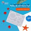 Molde de Silicone de Alta Visibilidade para DIY de Cristal de Goma Gota Estrela do Mar Concha Molde de Silicone Marinho