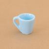 Mini casa de muñecas de simulación, taza pequeña de color, decoración creativa de dibujos animados, juego de comida, taza, accesorios, modelo de bolsillo en miniatura