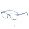 Novos Óculos Infantis de Armação Quadrada Versáteis para o Dia a Dia com Lentes Transparentes Anti-Luz Azul Podem Ser Equipados com Lentes de Grau Armações de Óculos Infantis Ultra-Leves de TR