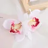 Pinza para el Cabello de Flor Artificial Doble Grande de Orquídea Cymbidium Estilo Nuevo Transfronterizo Tocado Festivo Accesorio para el Cabello Estilo Bohemio Exagerado para Mujeres