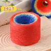 Manta Siete Estrellas Teñido por Segmentos Línea Pastel Gradiente Línea de Seda y Lino Línea de Algodón Tejido a Mano DIY Línea para Suéter Chal 300.00g